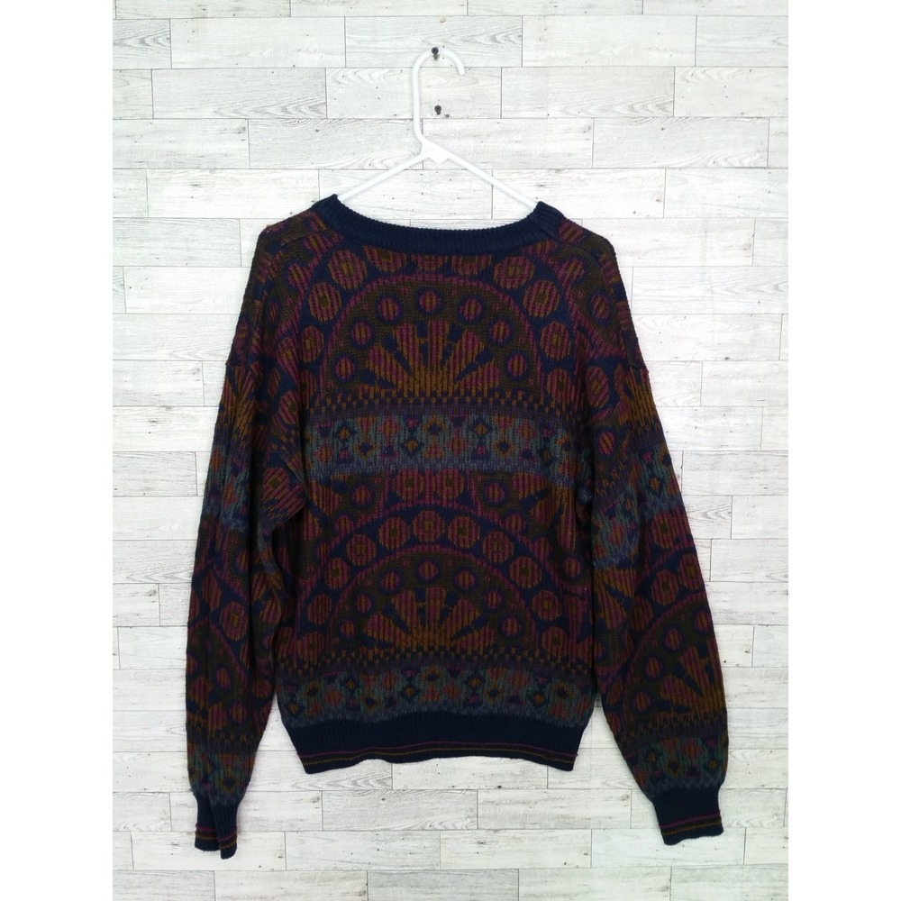 Mens The Italian Sweater Co Vintage Acrylic/Wool Textured Sweater Grandpa Size M